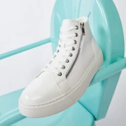 Final Sale - The Item Cannot Be ReturnedAlphaHigh Top Sneaker - Cup Sole -Lightweight Shop alpha white 110 002 033 look part sq nt 1200x1200