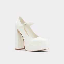 SaleAnjieHeeled Mary Janes - Platform 10 SaleAnjieHeeled Mary Janes - Platform -Lightweight Shop anjie white 115 002 033 alt3 sq gy 2000x2000