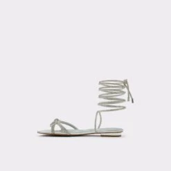 AstaraStrappy Flat Sandal -Lightweight Shop astara silver 040 003 029 alt2 sq gy 2000x2000