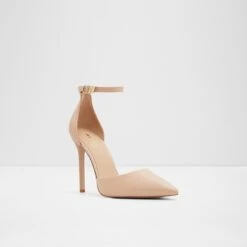 BligeAnkle Strap Heeled Shoe - Stiletto Heel -Lightweight Shop blige beige 270 001 043 alt3 sq nt 1200x1200
