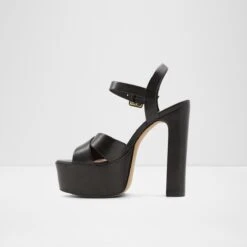Final Sale - The Item Cannot Be ReturnedCameliaAnkle Strap Heeled Sandal - Plateforme -Lightweight Shop camelia black 001 001 043 alt2 sq nt 1200x1200