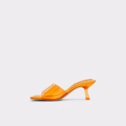 SaleCassiliaHeeled Mule - Stiletto Heel 8 SaleCassiliaHeeled Mule - Stiletto Heel -Lightweight Shop cassilia orange 840 002 020 alt2 sq gy 2000x2000