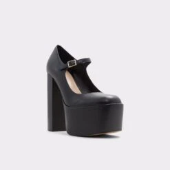 Final Sale - The Item Cannot Be ReturnedCherrHeeled Mary Janes - Plateforme -Lightweight Shop cherr black 001 001 043 alt3 sq gy 2000x2000