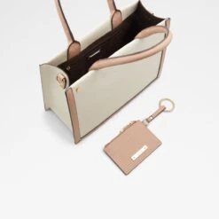 &New NewDaspiasTote Bag -Lightweight Shop daspias beige 270 002 008 alt2 sq nt 1200x1200