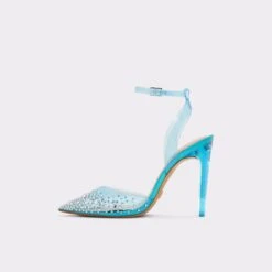 DISNEY X ALDOGlassslipperStrappy Heeled Shoe -Lightweight Shop glassslipper blue 440 002 020 alt2 sq gy 2000x2000