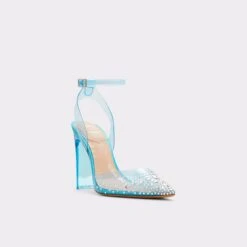 DISNEY X ALDOGlassslipperStrappy Heeled Shoe -Lightweight Shop glassslipper blue 440 002 020 alt3 sq gy 2000x2000