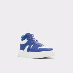 Final Sale - The Item Cannot Be ReturnedGoliathHigh Top Sneaker - Lug Sole -Lightweight Shop goliath blue 420 002 029 alt3 sq gy 2000x2000
