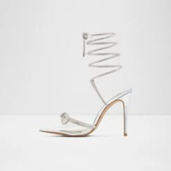 HalaliaStrappy Heeled Shoe - Stiletto Heel 7 HalaliaStrappy Heeled Shoe - Stiletto Heel -Lightweight Shop halalia silver 040 002 029 alt2 sq nt 1200x1200