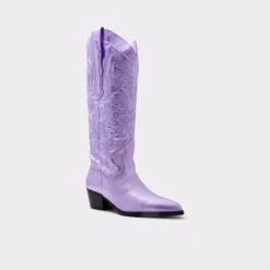 Final Sale - The Item Cannot Be ReturnedHavesteiMid-calf Desert Boot - Block Heel -Lightweight Shop havestei purple 540 001 051 alt3 sq gy 2000x2000