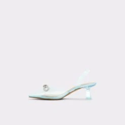 Online ExclusiveHiltinStrappy Heeled Shoe - Kitten Heel -Lightweight Shop hiltin blue 460 002 020 alt2 sq gy 2000x2000