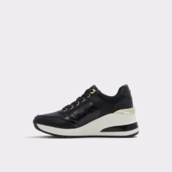 Pillow WalkIconistepJogger Sole Sneaker - Wedge Heel -Lightweight Shop iconistep black 007 002 039 alt2 sq gy 2000x2000