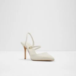 Final Sale - The Item Cannot Be ReturnedJeriebaenStrappy Heeled Shoe - Stiletto Heel -Lightweight Shop jeriebaen white 110 001 043 alt3 sq nt 1200x1200
