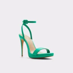 &New NewKatStrappy Heeled Sandal - Stiletto Platform 9 &New NewKatStrappy Heeled Sandal - Stiletto Platform -Lightweight Shop kat green 301 002 043 alt3 sq gy 2000x2000