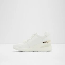 Final Sale - The Item Cannot Be ReturnedLaroseWedge Sneaker - Wedge Heel -Lightweight Shop larose white 110 002 029 alt2 sq nt 1200x1200