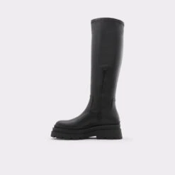 Final Sale - The Item Cannot Be ReturnedMajorr-wwcKnee-high Boot - Lug Sole -Lightweight Shop majorr wwc black 001 002 045 alt2 sq gy 2000x2000