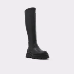 Final Sale - The Item Cannot Be ReturnedMajorr-wwcKnee-high Boot - Lug Sole -Lightweight Shop majorr wwc black 001 002 045 alt3 sq gy 2000x2000
