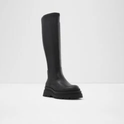 Final Sale - The Item Cannot Be ReturnedMajorrKnee-high Boot - Lug Sole -Lightweight Shop majorr black 007 002 045 alt3 sq nt 1200x1200