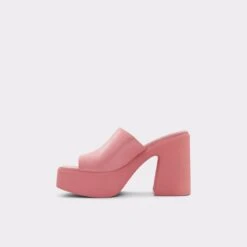 Final Sale - The Item Cannot Be ReturnedMelceeHeeled Mule - Platform -Lightweight Shop melcee pink 650 001 043 alt2 sq gy 2000x2000