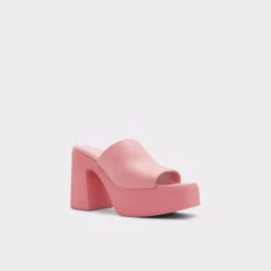 Final Sale - The Item Cannot Be ReturnedMelceeHeeled Mule - Platform -Lightweight Shop melcee pink 650 001 043 alt3 sq gy 2000x2000
