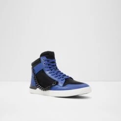 Final Sale - The Item Cannot Be ReturnedPopgrandHigh Top Sneaker - Cup Sole -Lightweight Shop popgrand blue 420 002 029 alt3 sq nt 1200x1200