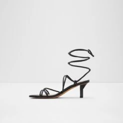 Pillow WalkPythodinaStrappy Heeled Sandal - Kitten Heel 7 Pillow WalkPythodinaStrappy Heeled Sandal - Kitten Heel -Lightweight Shop pythodina black 001 002 043 alt2 sq nt 1200x1200