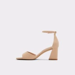 Flexible SolesSafdieAnkle Strap Heeled Sandal - Block Heel -Lightweight Shop safdie beige 270 001 043 alt2 sq gy 2000x2000