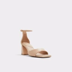 Flexible SolesSafdieAnkle Strap Heeled Sandal - Block Heel -Lightweight Shop safdie beige 270 001 043 alt3 sq gy 2000x2000