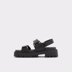 SanddyWedge Sandal - Lug Sole -Lightweight Shop sanddy black 001 001 043 alt2 sq gy 2000x2000