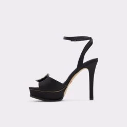 Online ExclusiveSolitairaStrappy Heeled Sandal - Platform 8 Online ExclusiveSolitairaStrappy Heeled Sandal - Platform -Lightweight Shop solitaira black 001 003 032 alt2 sq gy 2000x2000