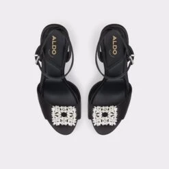 Online ExclusiveSolitairaStrappy Heeled Sandal - Platform 11 Online ExclusiveSolitairaStrappy Heeled Sandal - Platform -Lightweight Shop solitaira black 001 003 032 alt5 sq gy 2000x2000