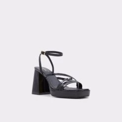 TaiaStrappy Heeled Sandal - Platform -Lightweight Shop taia black 001 002 033 alt3 sq gy 2000x2000