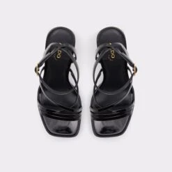 TaiaStrappy Heeled Sandal - Platform -Lightweight Shop taia black 001 002 033 alt5 sq gy 2000x2000