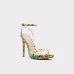 Final Sale - The Item Cannot Be ReturnedThirakinAnkle Strap Heeled Sandal - Stiletto Heel -Lightweight Shop thirakin multi 961 002 009 alt3 sq gy 2000x2000