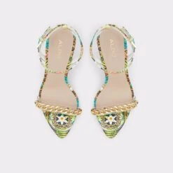 Final Sale - The Item Cannot Be ReturnedThirakinAnkle Strap Heeled Sandal - Stiletto Heel -Lightweight Shop thirakin multi 961 002 009 alt5 sq gy 2000x2000