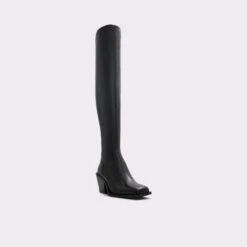 Final Sale - The Item Cannot Be ReturnedToroOver-the-knee Western Boot -Lightweight Shop toro black 001 001 043 alt3 sq gy 2000x2000