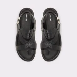 ZainoStrappy Flat Sandal -Lightweight Shop zaino black 001 001 008 alt5 sq gy 2000x2000